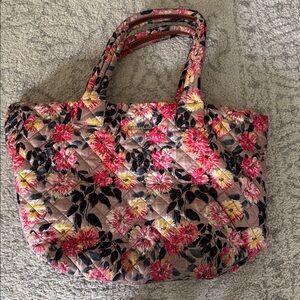 MZ Wallace Multicolor Floral Quilted Tote